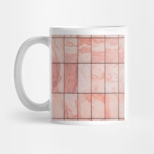 Tropical pink marble tiles Mug